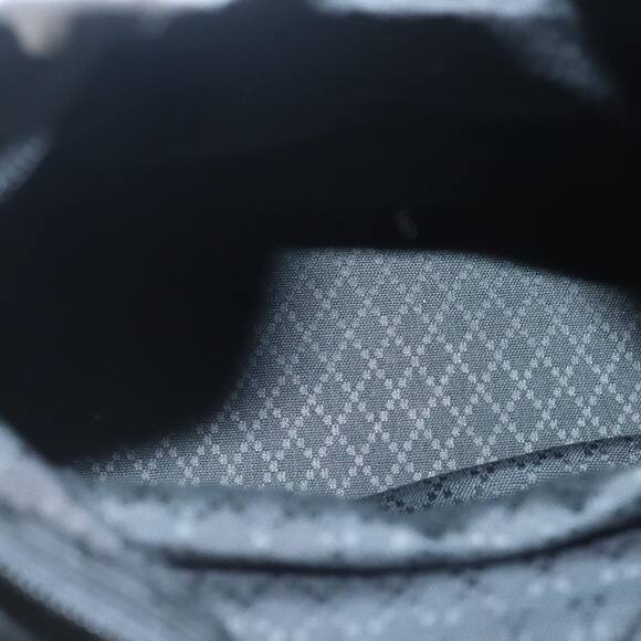 GUCCI Bamboo Hand Bag Nylon Black Silver - Picture 15 of 16